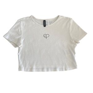 H&M White Baby Tee